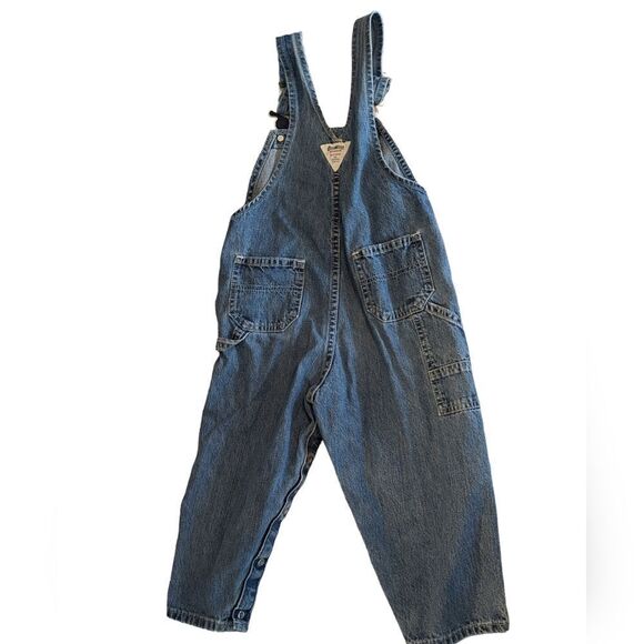 Oshkosh bgosh vintage denim blue overalls size 4T - Picture 8 of 8
